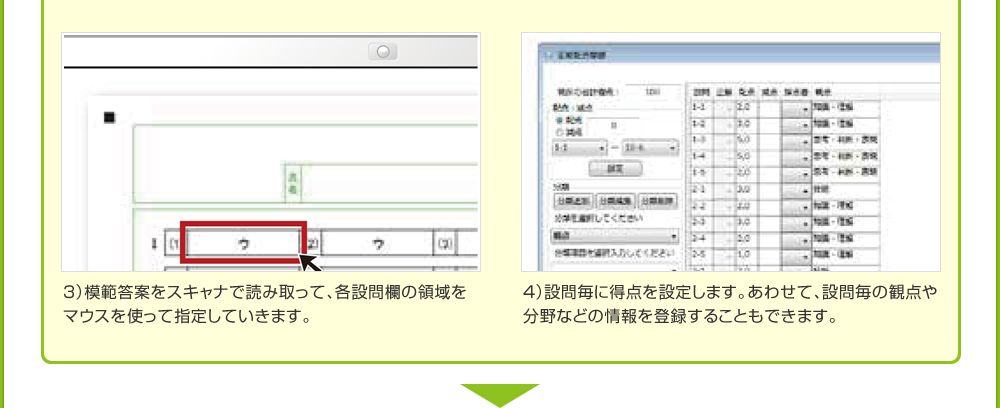 答案用紙のスキャン