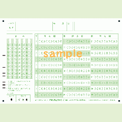 【100枚入り】SN-0044　A5マークシート番号30問10択数字