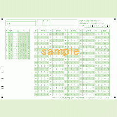 SN-0066　A4マークシート年クラス番号100問4択数字