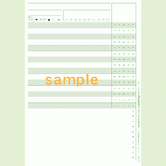 SN-0113　A4アンケートシート15問5択記述欄付き