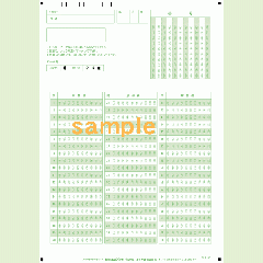 SN-0138　A4マークシート番号60問10択数字