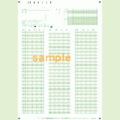 【100枚入り】SN-0166　A4マークシート年クラス番号150問4択数字
