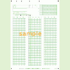 SN-0265　A4マークシート番号120問4択数字