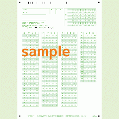 SN-0364　A4マークシート番号110問・4択アルファベット