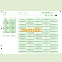 【100枚入り】SN-0261　A4マークシート年クラス番号100問6択数字