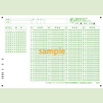 【100枚入り】SN-0072　A4マークシート年クラス番号100問10択数字
