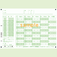 【100枚入り】SN-0029　A5マークシート年クラス番号50問4択数字