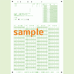 SN-0323　A4マークシート年クラス番号100問5択数字